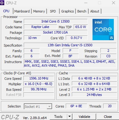 CPUの確認